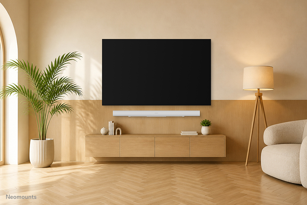 Neomounts WL30-727WH1 Muurbeugel voor Sonos Arc & Arc Ultra - eenvoudige installatie - wit